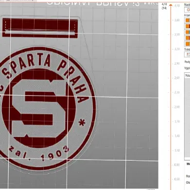 Đế lót ly HC SPARTA PRAHA in 3D
