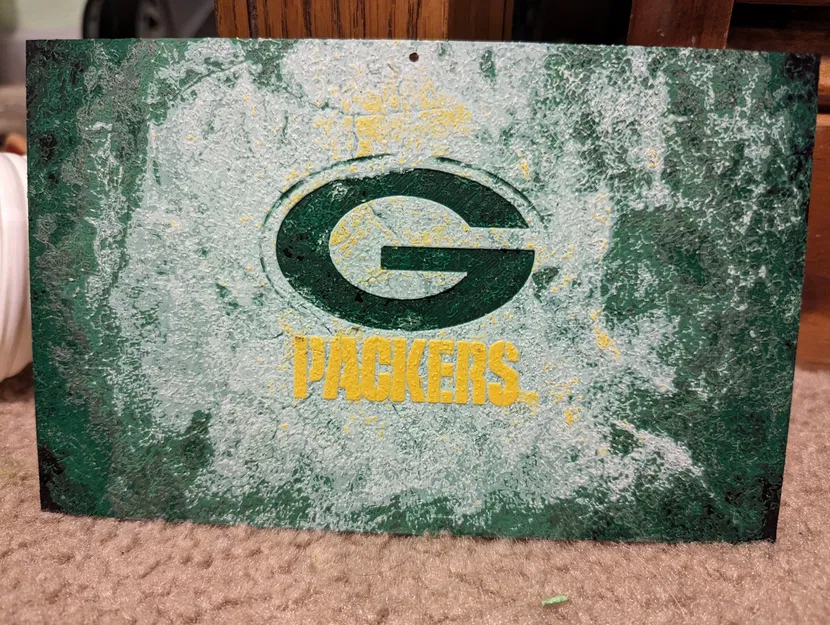 Biểu tượng Green Bay Packers thiết kế bằng HueForge - Image 1