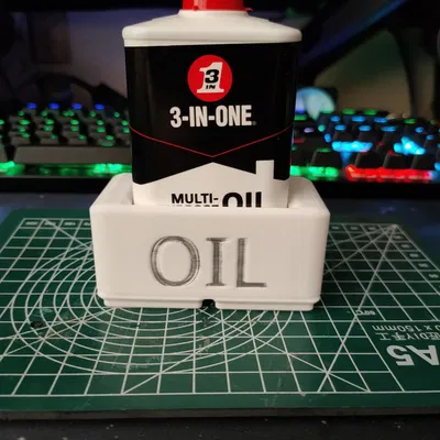 Giá đỡ bình dầu nhẹ Gridfinity chống đổ