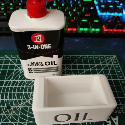 Giá đỡ bình dầu nhẹ Gridfinity chống đổ