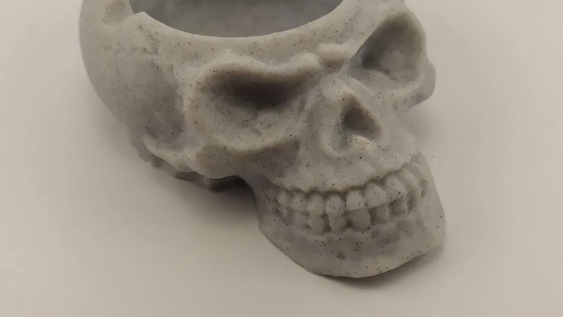 Gạt tàn thuốc lá hình đầu lâu nghệ thuật - Image 4