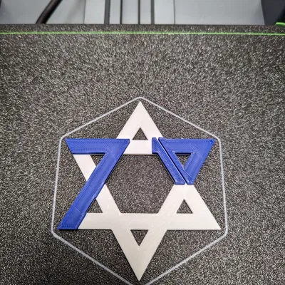 Magen David với số 7 và 10 trong thiết kế nghệ thuật