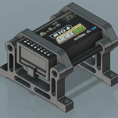 Giá đỡ thu phát Frsky Archer R10+ cho máy bay động cơ xăng