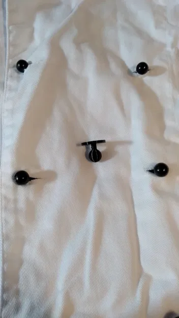 Nút áo cho bếp trưởng trong thiết kế thời trang - Image 1