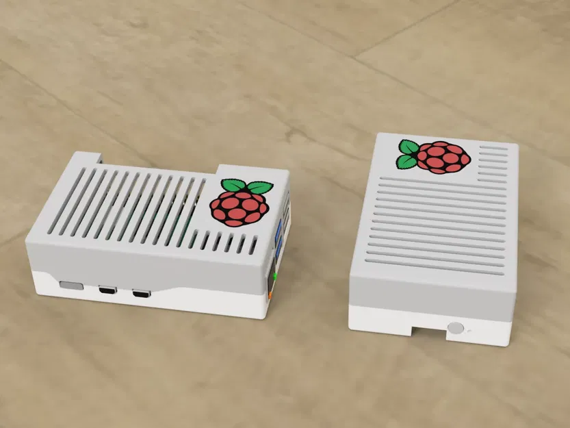 Vỏ Raspberry Pi 5 với logo nhiều màu sắc - Image 1