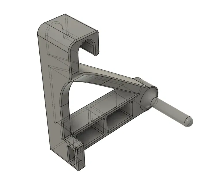 Giá đỡ gương cho ống đồng 1/2" trong mô hình 3D - Image 1