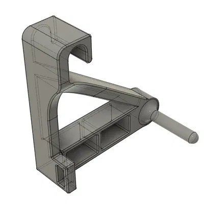 Giá đỡ gương cho ống đồng 1/2" trong mô hình 3D