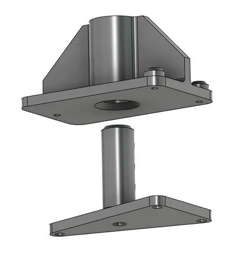 Giá đỡ hai mảnh cho bánh lái trước Multiplex Twinstar - Image 1