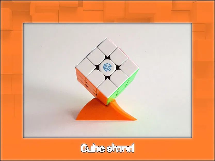 Giá đỡ Rubik's cube nhỏ cho bé trai với thiết kế góc cạnh - Image 2