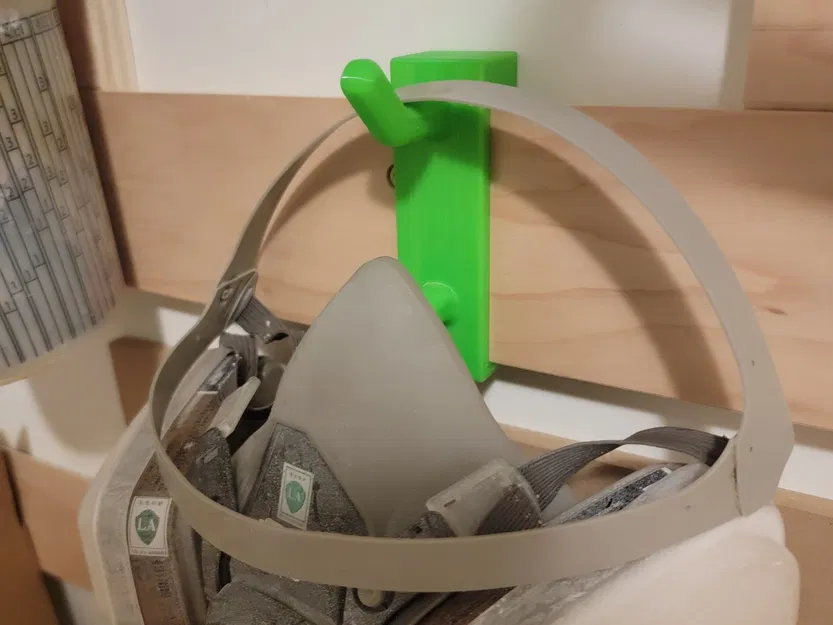 Gá treo đôi kiểu Pháp có khóa cho mặt nạ hô hấp - Image 2