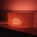 Panorama lithophane Halloween hình vòm có đèn LED - Thumbnail 3