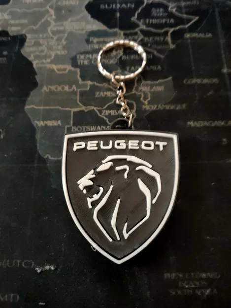 Móc khóa Peugeot với logo đặc trưng cho chìa khóa của bạn - Image 1