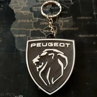 Móc khóa Peugeot với logo đặc trưng cho chìa khóa của bạn