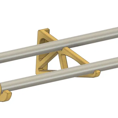 Giá đỡ cuộn filament bằng ống nhôm 10mm dễ in và lắp ráp