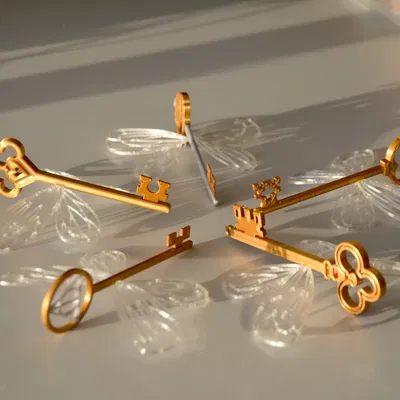 Chìa khóa có cánh trong Harry Potter với hai biến thể khác nhau