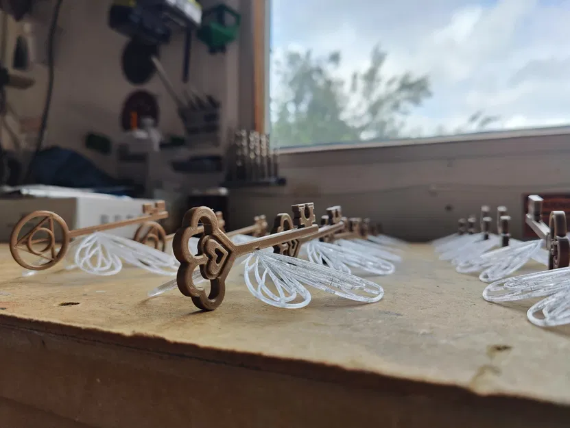 Chìa khóa bay Harry Potter dễ in không cần hỗ trợ - Image 1