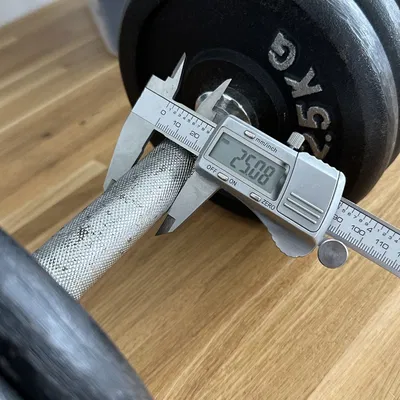 Mở rộng độ dày tay cầm tạ từ 25mm lên 30mm