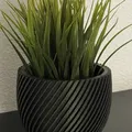 Chậu cây xoắn hiện đại phù hợp với sản phẩm nhựa Ikea 90... - Thumbnail 1