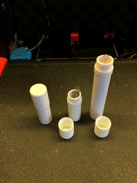 Hộp đựng kim may và mũi khoan với nắp vít - Image 2