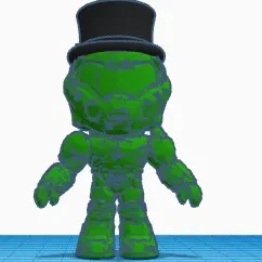 Nhân vật DoomGuy phong cách low poly 2016 độc đáo