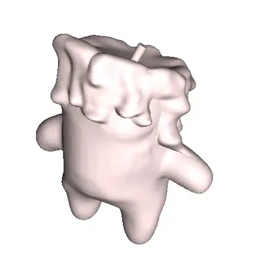 Mô hình nhân vật Golem nến cho trò chơi TTRPG