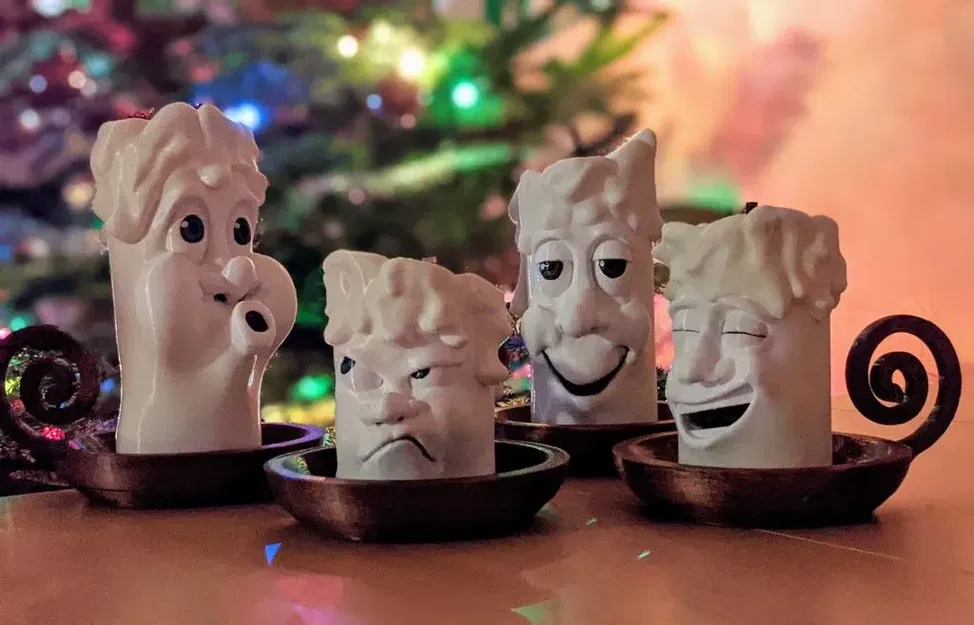 Nến Giáng Sinh Hoạt Hình Hài Hước (Số 1 trong 4) - Image 2