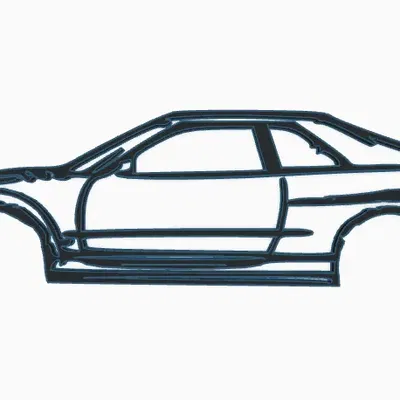 Nghệ thuật 2D xe Nissan Skyline R34