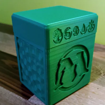 Hộp thẻ MTG có nắp trang trí đầy đủ cho bộ bài