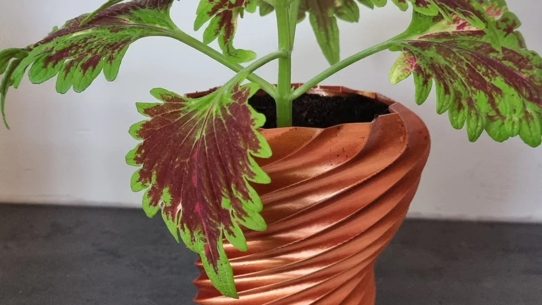 Chậu cây xoắn ốc thiết kế đẹp cho hoa và cây cảnh - Image 1