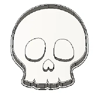 Khuôn bánh quy hình đầu lâu và xương chéo