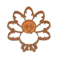 Cutter bánh quy hình gà tây 4 inch rộng - Thumbnail 2