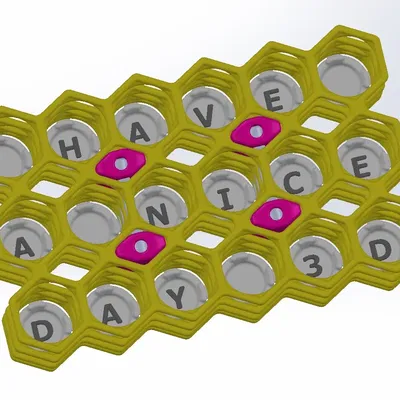 Giá đỡ dụng cụ viết và vẽ thiết kế hình lục giác