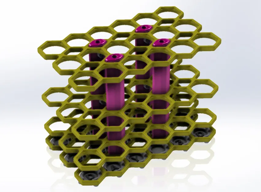 Giá đỡ dụng cụ viết và vẽ thiết kế hình lục giác - Image 5