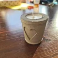 Giá đỡ nến bê tông cho đèn Teelight - Thumbnail 2