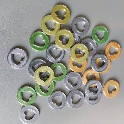 Jeton hình trái tim 23mm cho trò chơi và phần thưởng