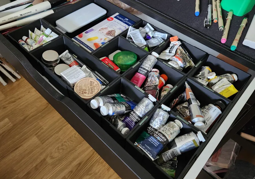 Tổ chức ngăn kéo đơn giản với hộp và bộ kết hợp - Image 1