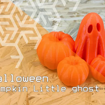 Bí ngô Halloween - Ma nhỏ dễ thương