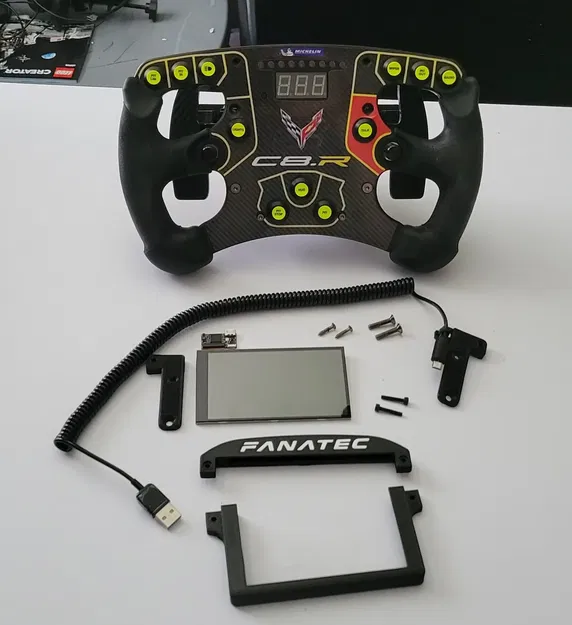 Giá đỡ màn hình 4.3" cho vô-lăng Fanatec Formula - Image 2