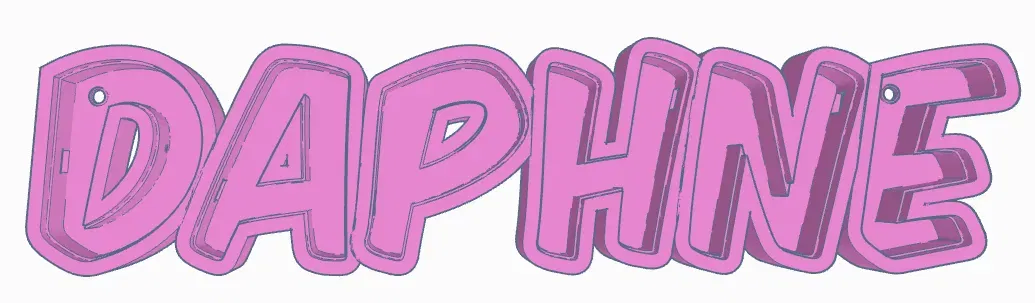 Đèn LED tên DAPHNE - Mô hình đèn trang trí cho trẻ em - Image 1