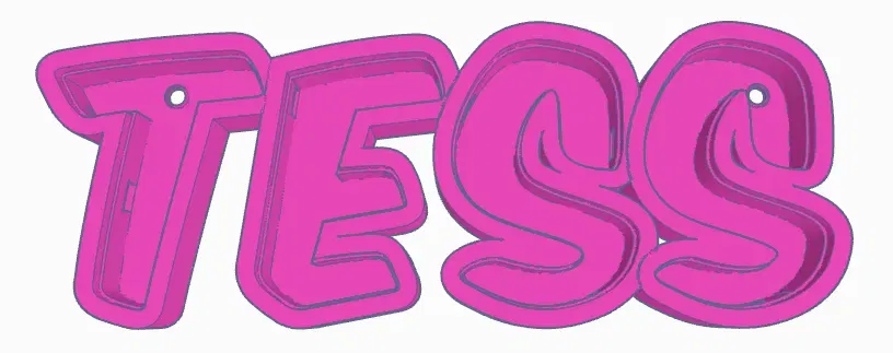 Đèn LED TESS - Đèn tên in 3D cho trẻ em - Image 1