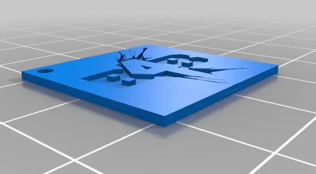 Móc chìa khóa lấy cảm hứng từ logo game Back 4 Blood - Image 1