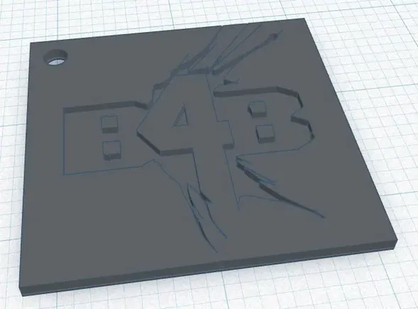 Móc chìa khóa lấy cảm hứng từ logo game Back 4 Blood - Image 2