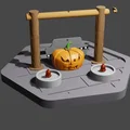 Cái guillotine bí ngô trang trí Halloween độc đáo - Thumbnail 6