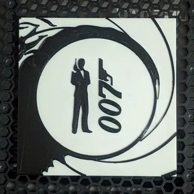 Đế lót ly James Bond 007 phong cách điệp viên