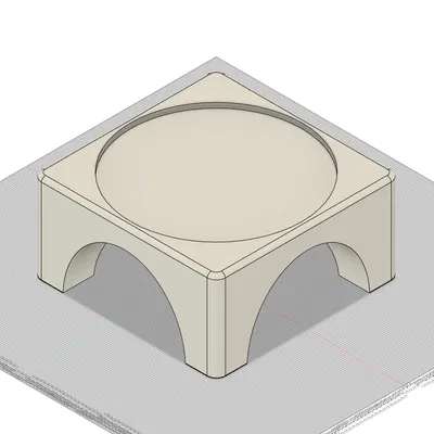 Giá đỡ cho bát nước chó đơn giản