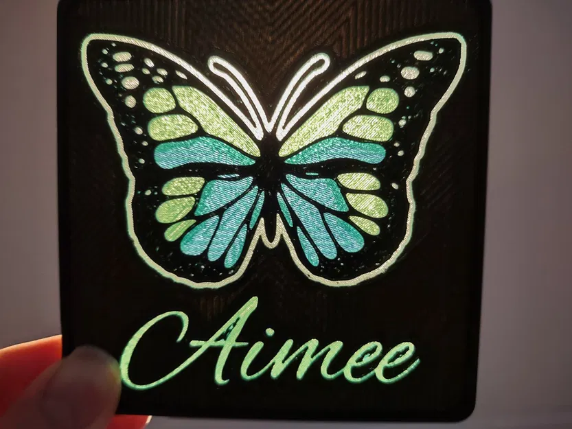 Đế ly trong suốt hình bướm - Tùy chỉnh cá nhân - Image 2