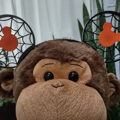 Tai chuột Mickey Halloween với mạng nhện cho băng đô HairSnaps