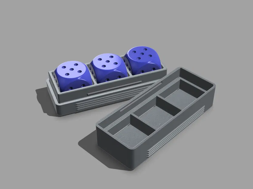 Hộp xúc xắc ba viên 6 mặt cho trò chơi bàn - Image 2