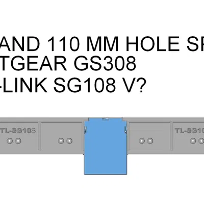 Giá đỡ relay 1U mô-đun cho switch TP-Link TL-SG108 hoặc Netgear GS308