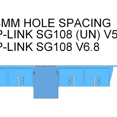 Giá đỡ relay 1U mô-đun cho switch TP-Link TL-SG108 hoặc Netgear GS308